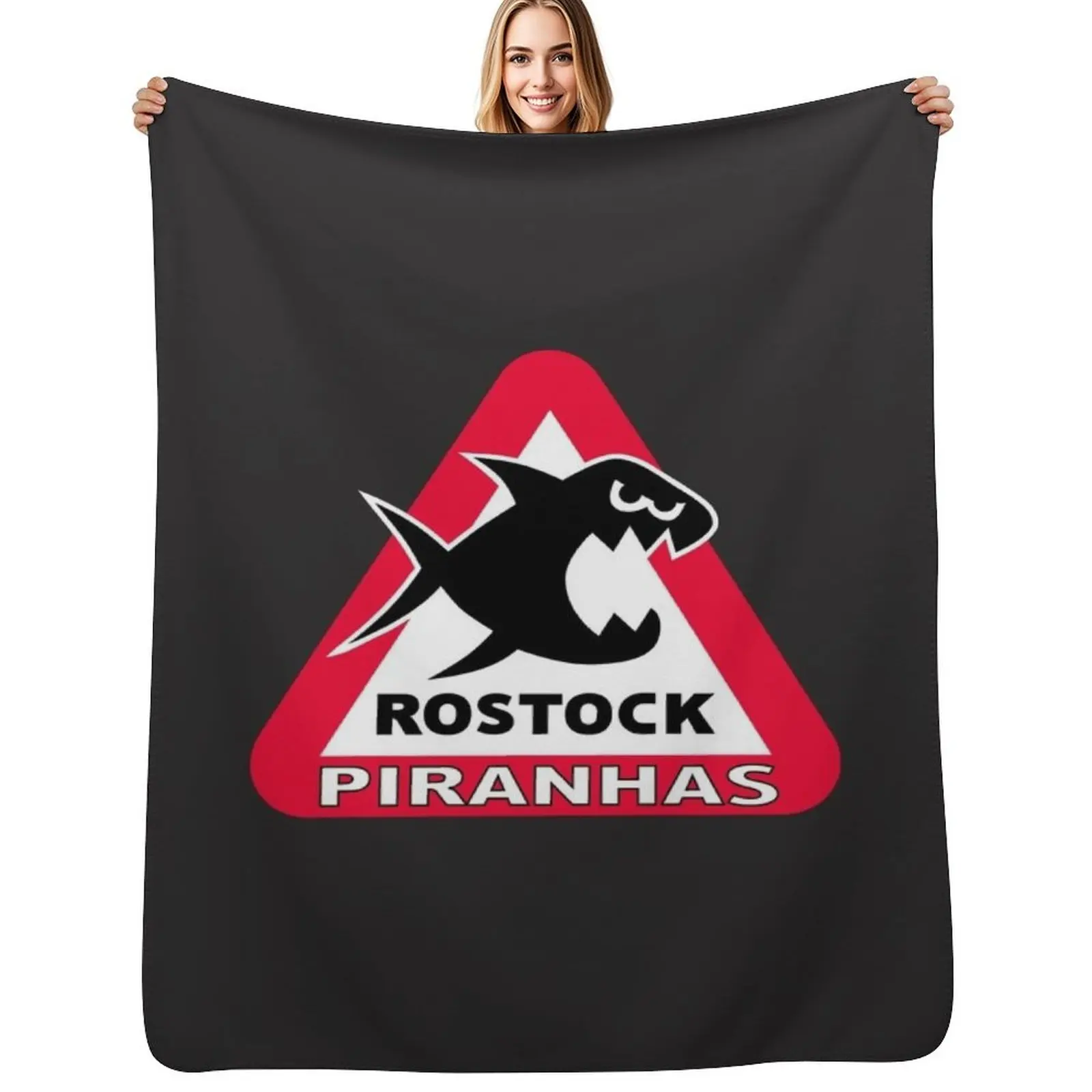 rostock-piranhas Throw Blanket Soft Bed covers Travel Softest Furry Tourist Blankets