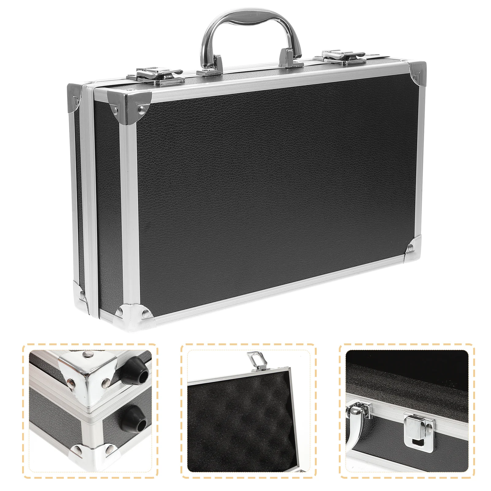 

Aluminum Alloy Toolbox Large Capacity Portable Tool Organizer For Home Workshop Camera Instruments Storage Multi-Purpose
