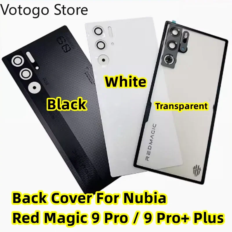 Rear Battery Housing Original For Nubia Red Magic 9 Pro 9S Pro+ Plus 5G ZTE Back Cover Glass Case Door Shell NX769J Replacement