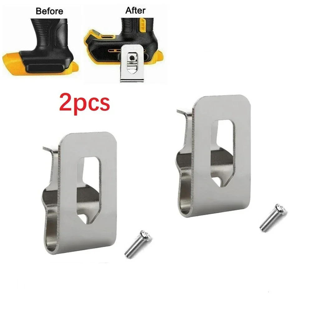 2pc Electric Drill Belt Clip Hooks For DeWalt 18V 20V Drill Driver N268241 N169778 DCD980 Hammer Impact Wrench Accessories 2025