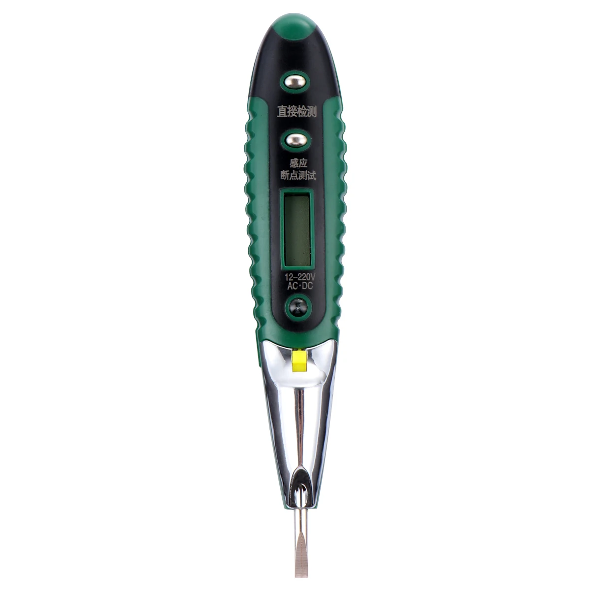 

Digital Voltage Tester Pen 12-220V LED Light Electric Tool Sturdy Plastic Metal Voltmeter Voltage Meter Instrument