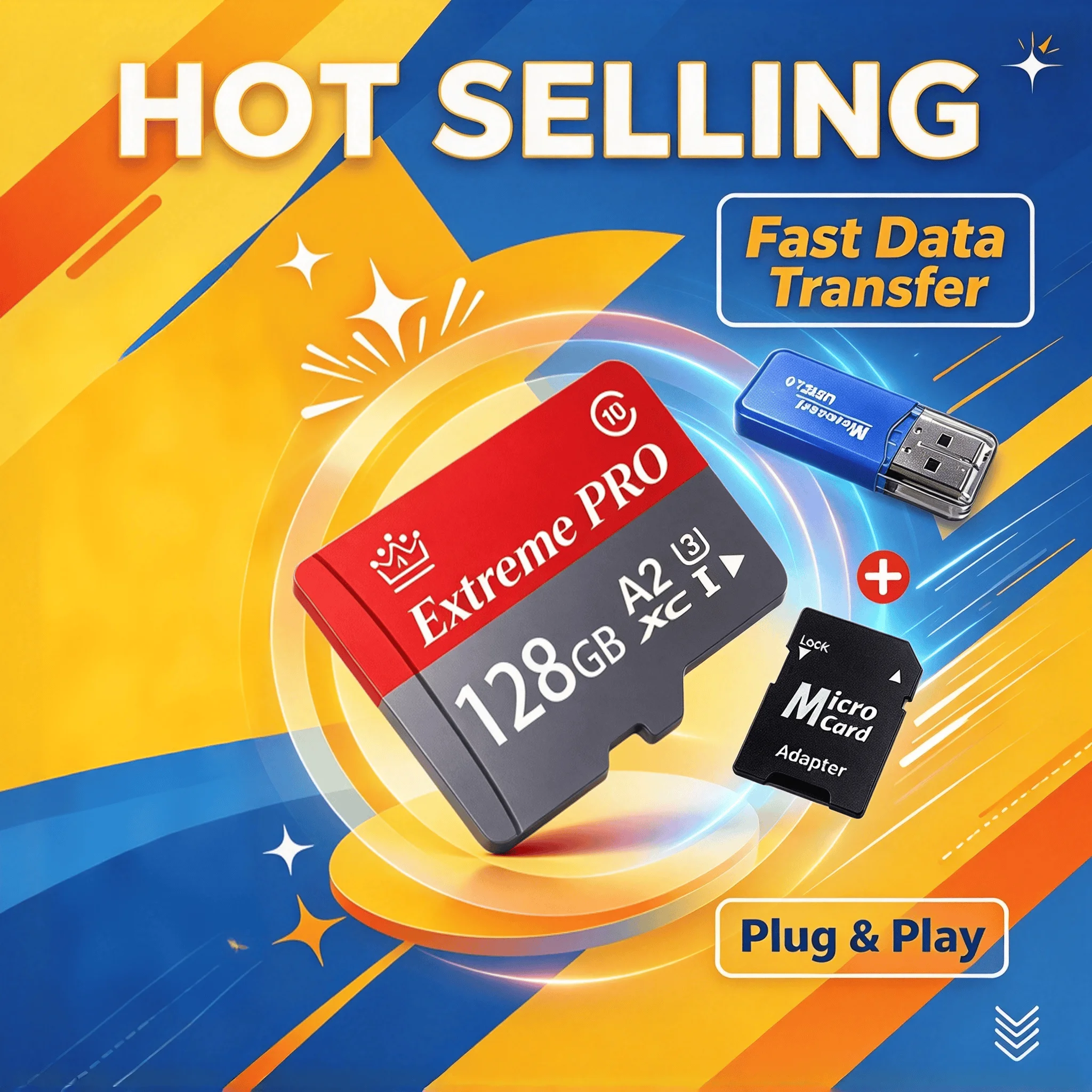 System Xtreme Speed Plus Unit 128GB 256GB Reliable Security Camera Fast Read Write Micro TF SD Card Class 10 Pro Max