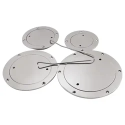 316 Stainless Steel Boat Deck Plate Hatch 3/4/5/6 Inch Mirror Polished Marine Inspection Access Cover for Yacht Kayak Hardware