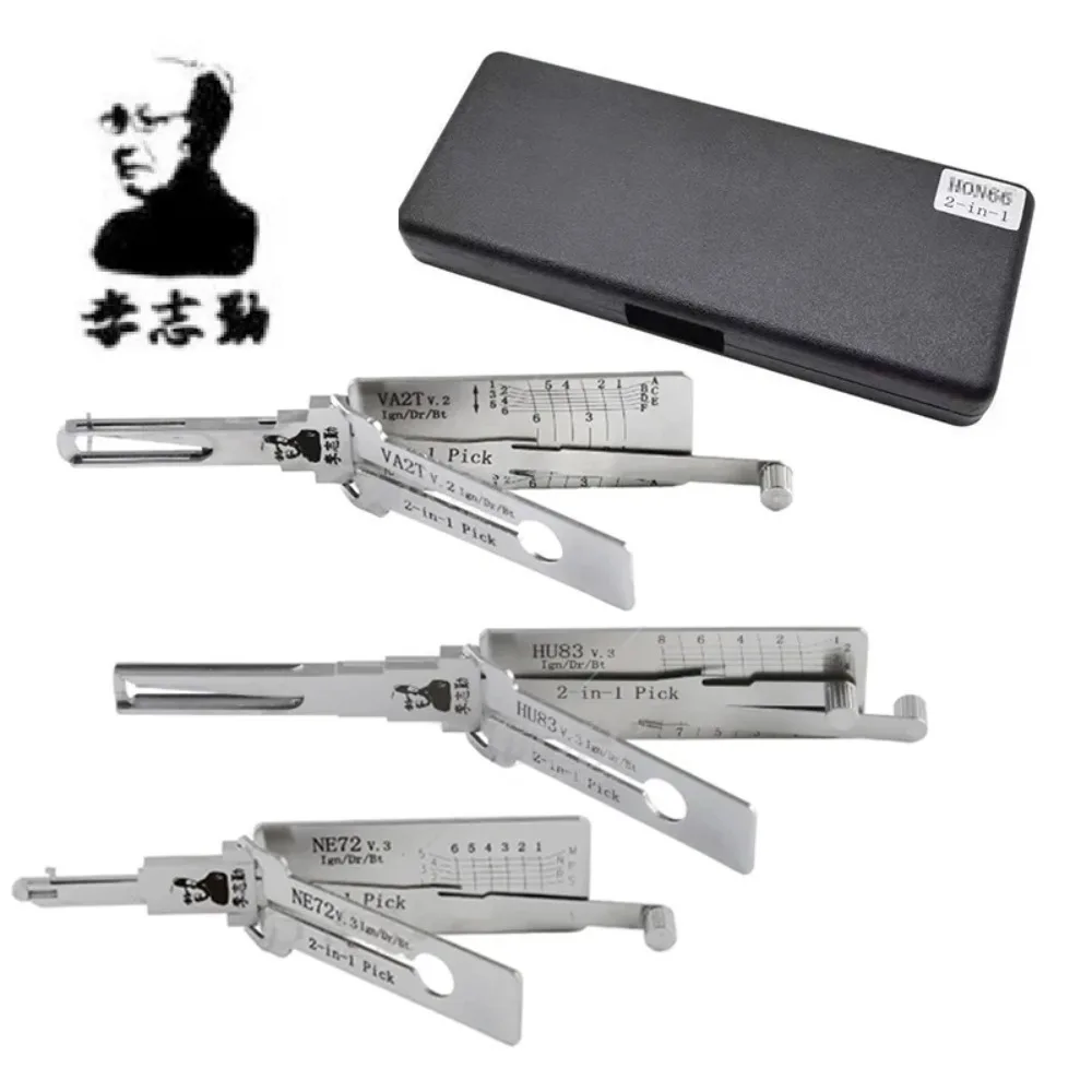 LiShi 2-in-1 VA2T VA2 HU83 NE72 VAC102 HU136 VA6 für Renault V.2 Laguna3 Schlüsseldienst-Werkzeuge für Renault, Citroen, Peugeot Autoschlüssel