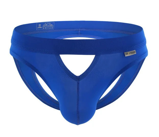 Men Bulge Jockstrap Gays Erotic Low Rise U Convex Pouch Underwear Sexy Hollow Out Open Buttocks Underpants Youth Fashion Panties