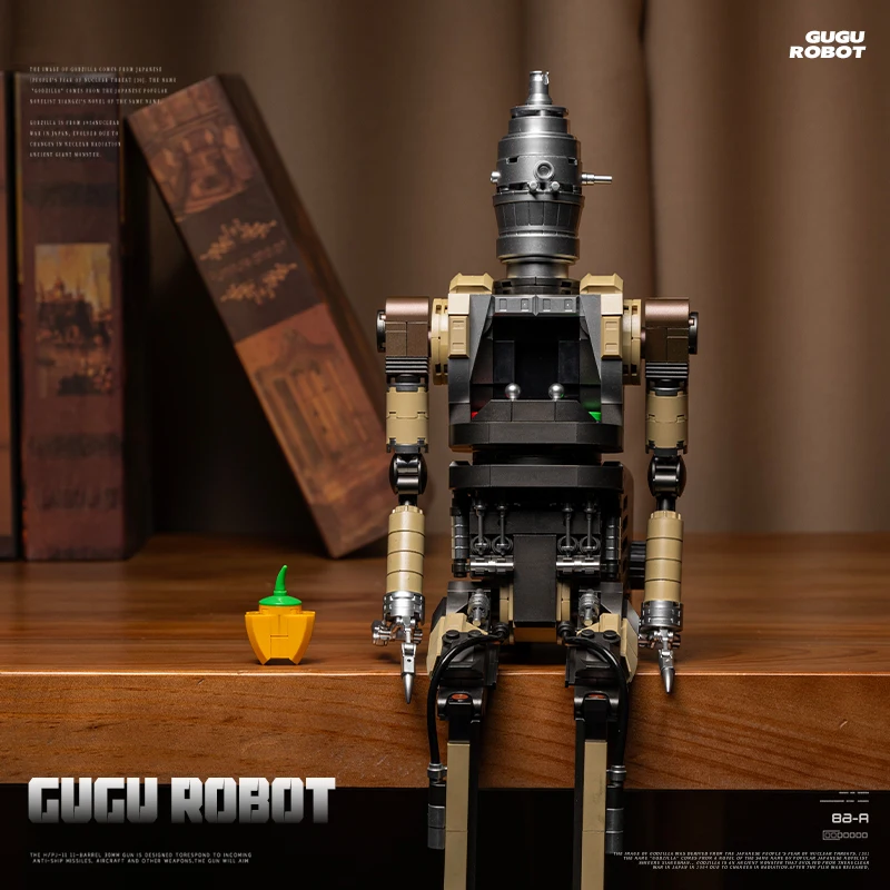 654PCS GUGU Robot Building Blocks Toys Classic Moive Characters Bricks Model Assembly Toys Ornaments Holiday Gifts For Kids Boys