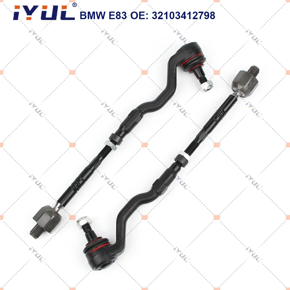 IYUL A Pair Front Steering Tie Rod Head Assembly For BMW X3 Series E83 2.0i 2.5i 3.0d 3.0i xDrive 2003-2011 32103412798