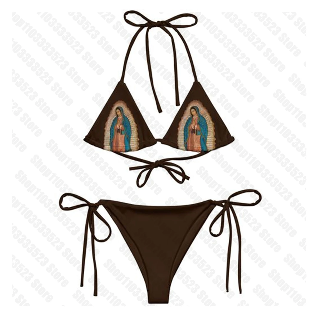 Ropa gótica Punk estilo Y2k, accesorios y2k, Tops con patrón harajuku, Bikini gótico Kawaii, Bikini Sexy Emo para chicas