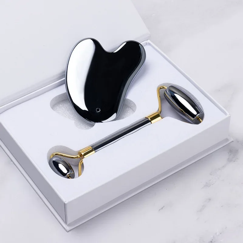 THz Guache Stone Terahertz Face Gua Sha Roller Facial Massage Scratch Board Beauty Care Gouache Scraper Guasha Massager