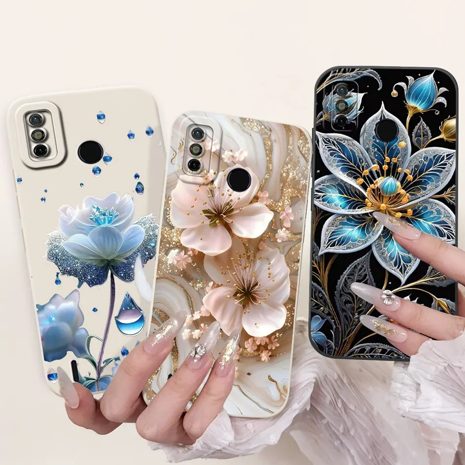 ل Tecno Spark 6 Go 2020 حافظة KE5 KE5j KE5k غطاء سيليكون لطيف الكرتون الذئب أرنب لينة قذيفة ل شرارة الذهاب 2020 2021 الوفير جديد #6