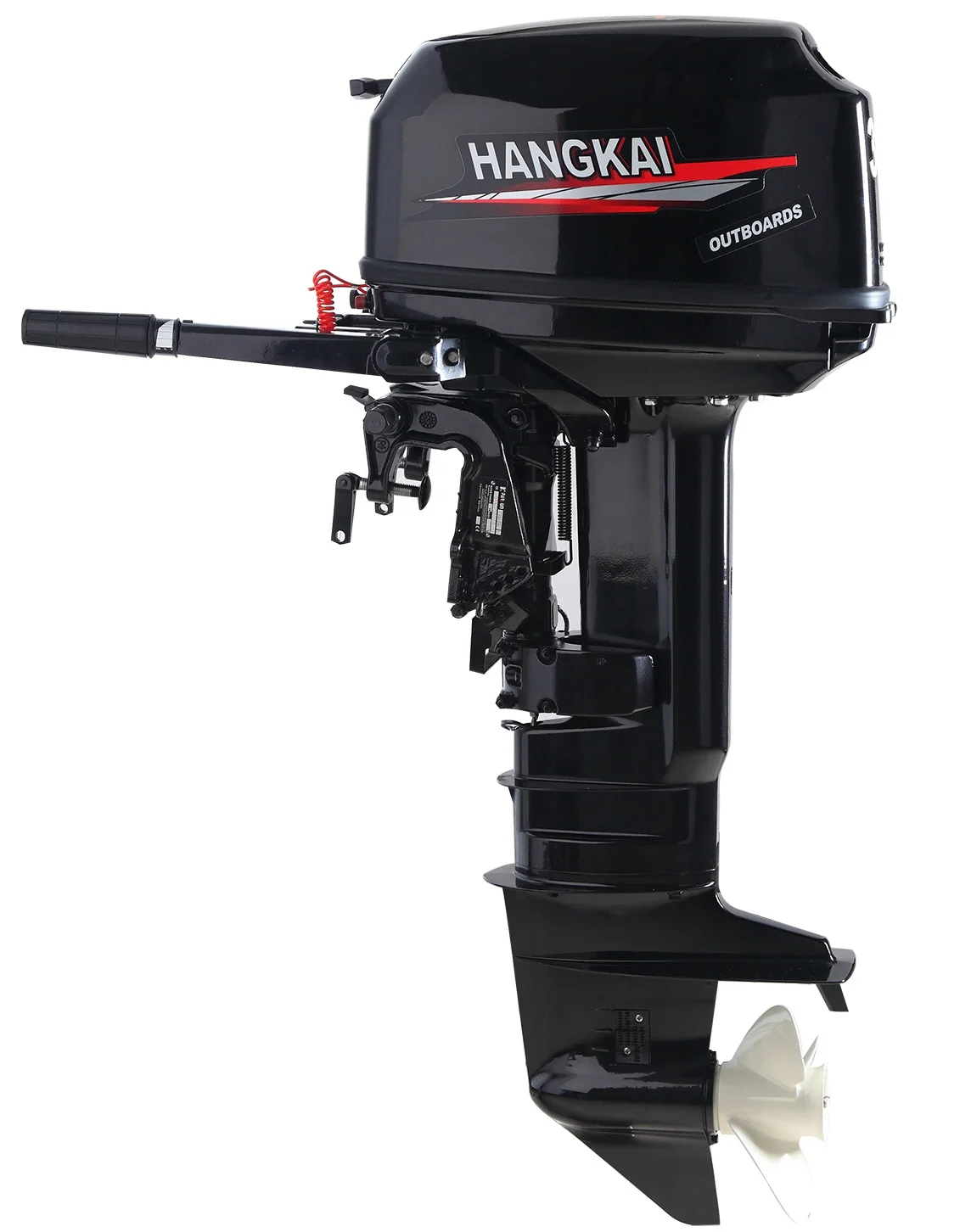 Saltwater HANGKAI 30HP 2 Stroke Outboard Engine Petrol Boat Engine Water Cooling Outboard Motor With Electric Start Available