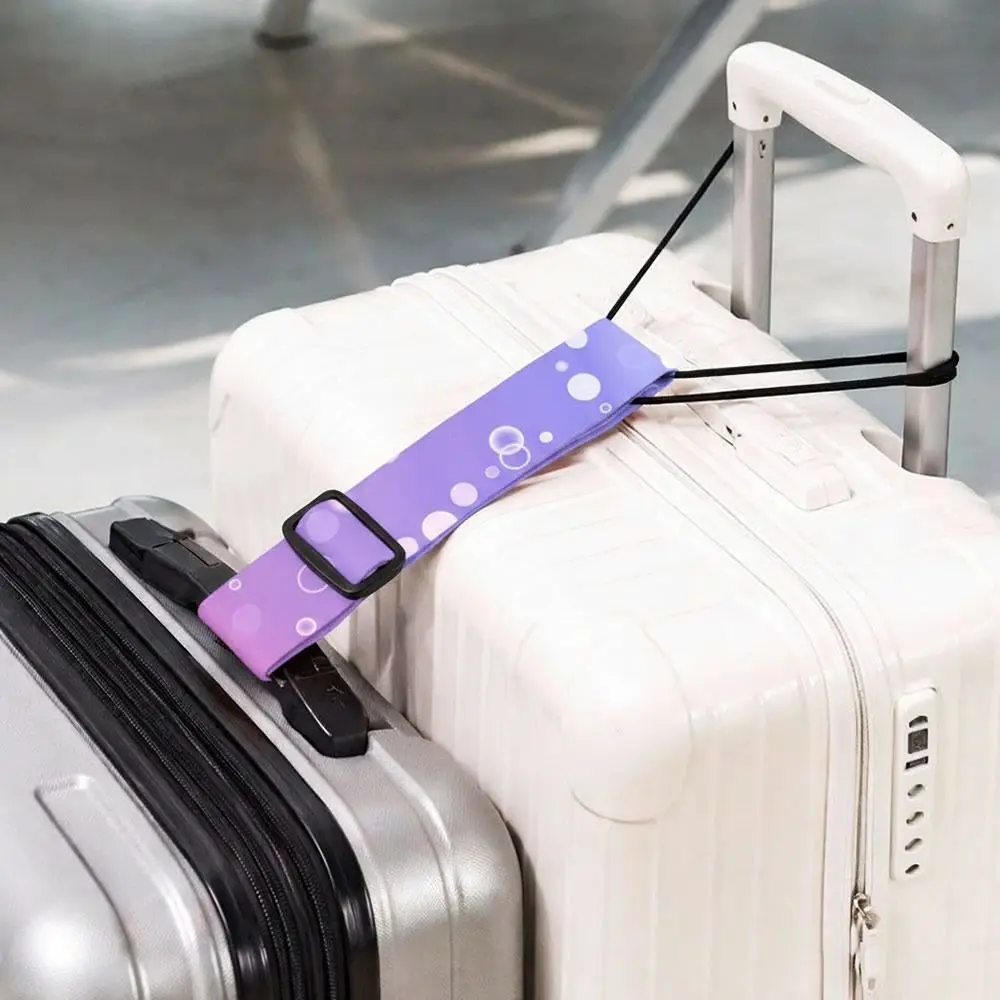 Colorful Luggage Elastic Strap Reusable Adjustable Travel Suitcase Fixed Strap Luggage Connector Straps Luggag Accessories