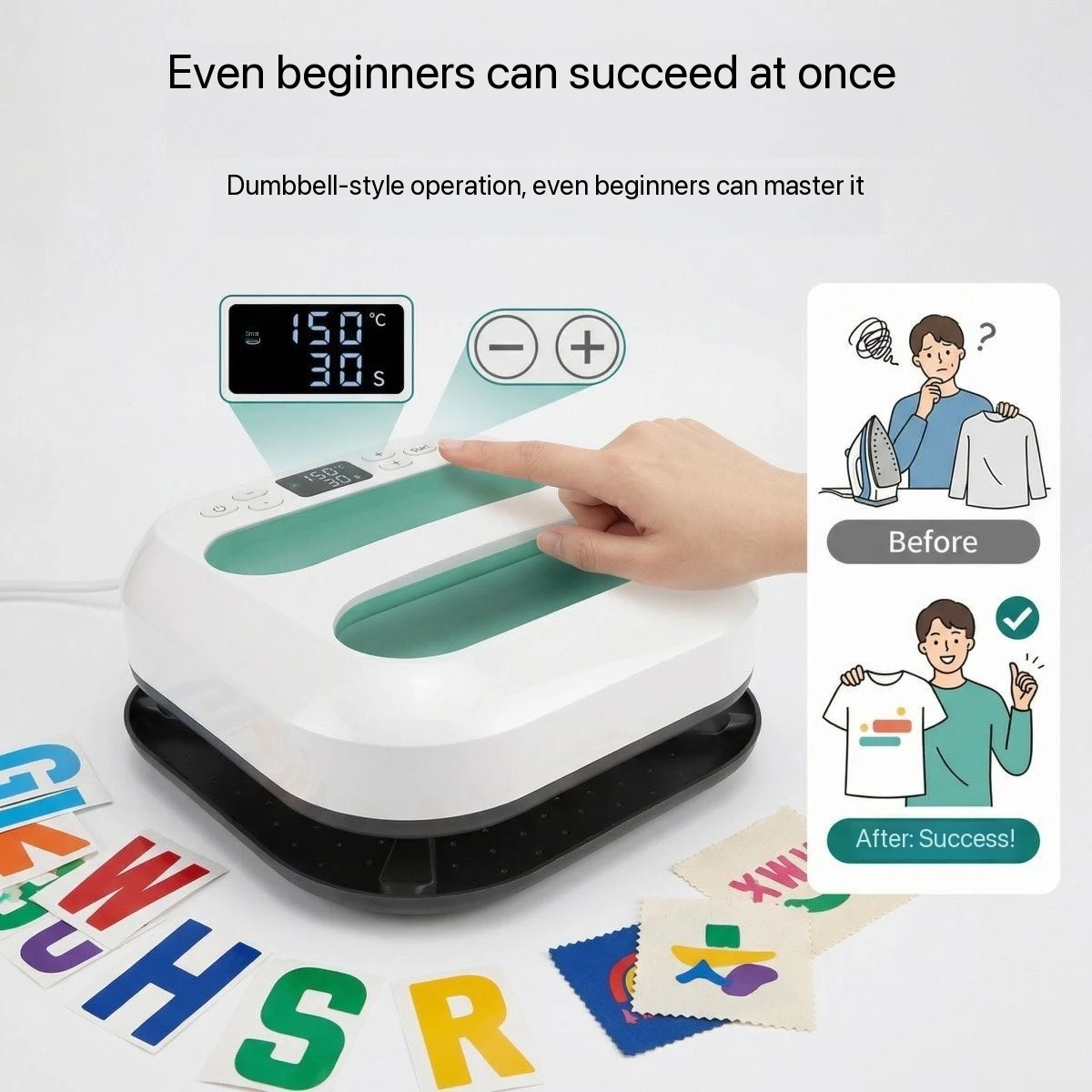 Portable 23*23 Inch Mini Heat Press Machine Manual Shoe Sublimation & Iron Printing Machine New Condition for Label Usage