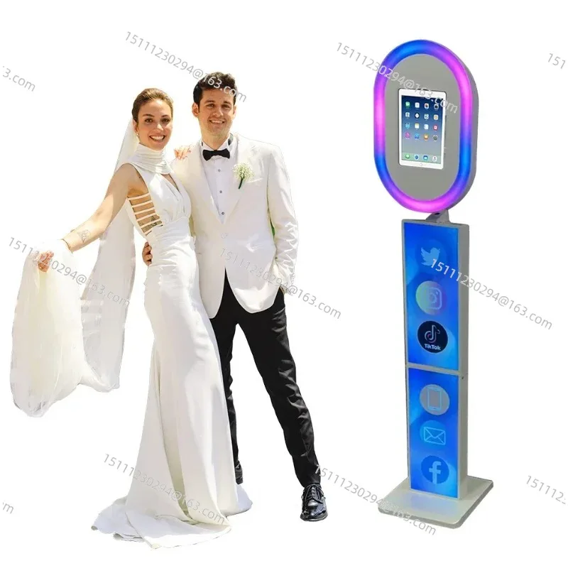 

Party Supplies Ipad Photo Booth Shell Handheld Salsa Photo Booth Portable Selfie Oval Ipad Dslr Pro 12.9 PhotoBooth Ipad