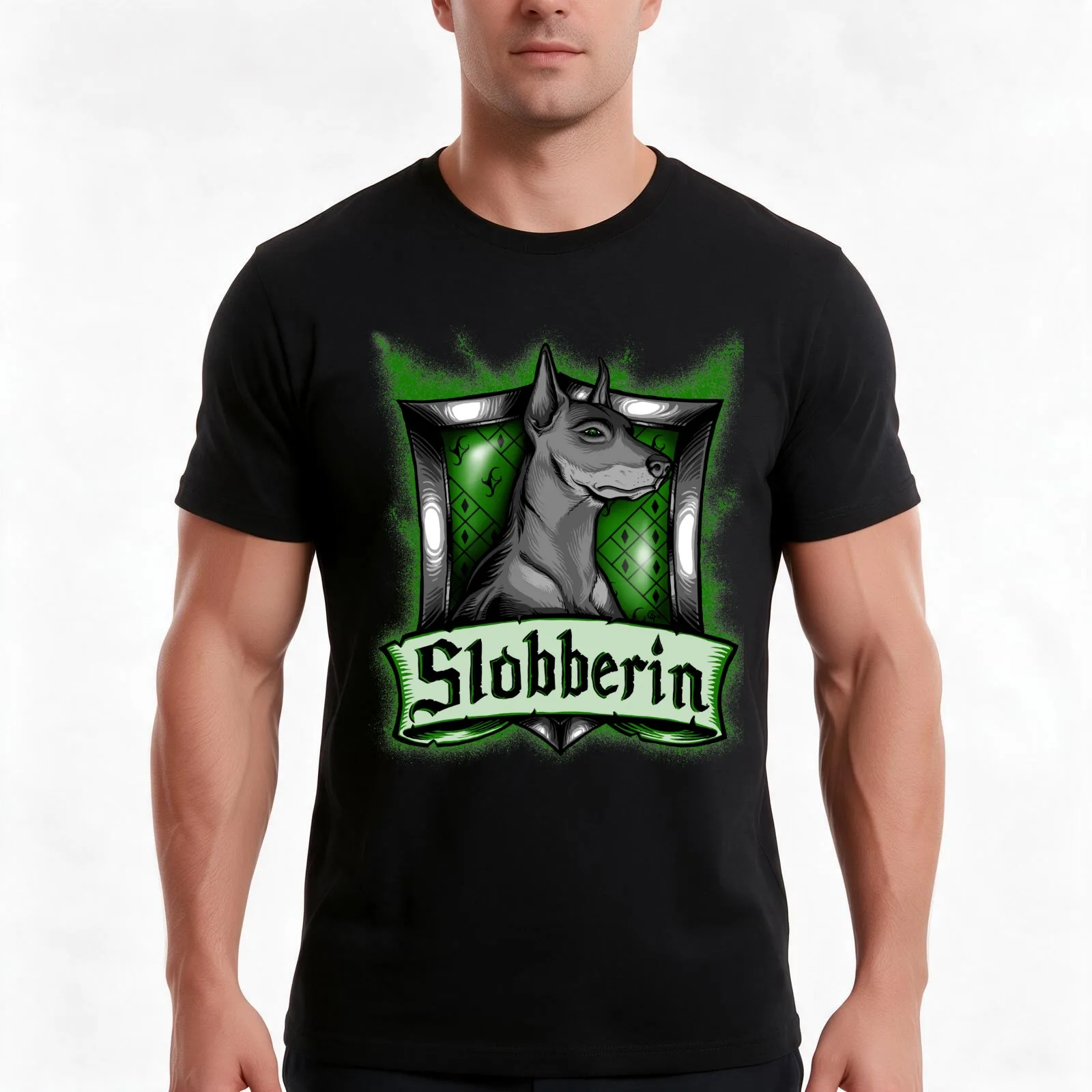 Hairy Pupper Doghouses - Slobberin T-Shirt, Summer Casual Cotton Tee, Oversized Streetwear Tops, Vintage Graphic Print
