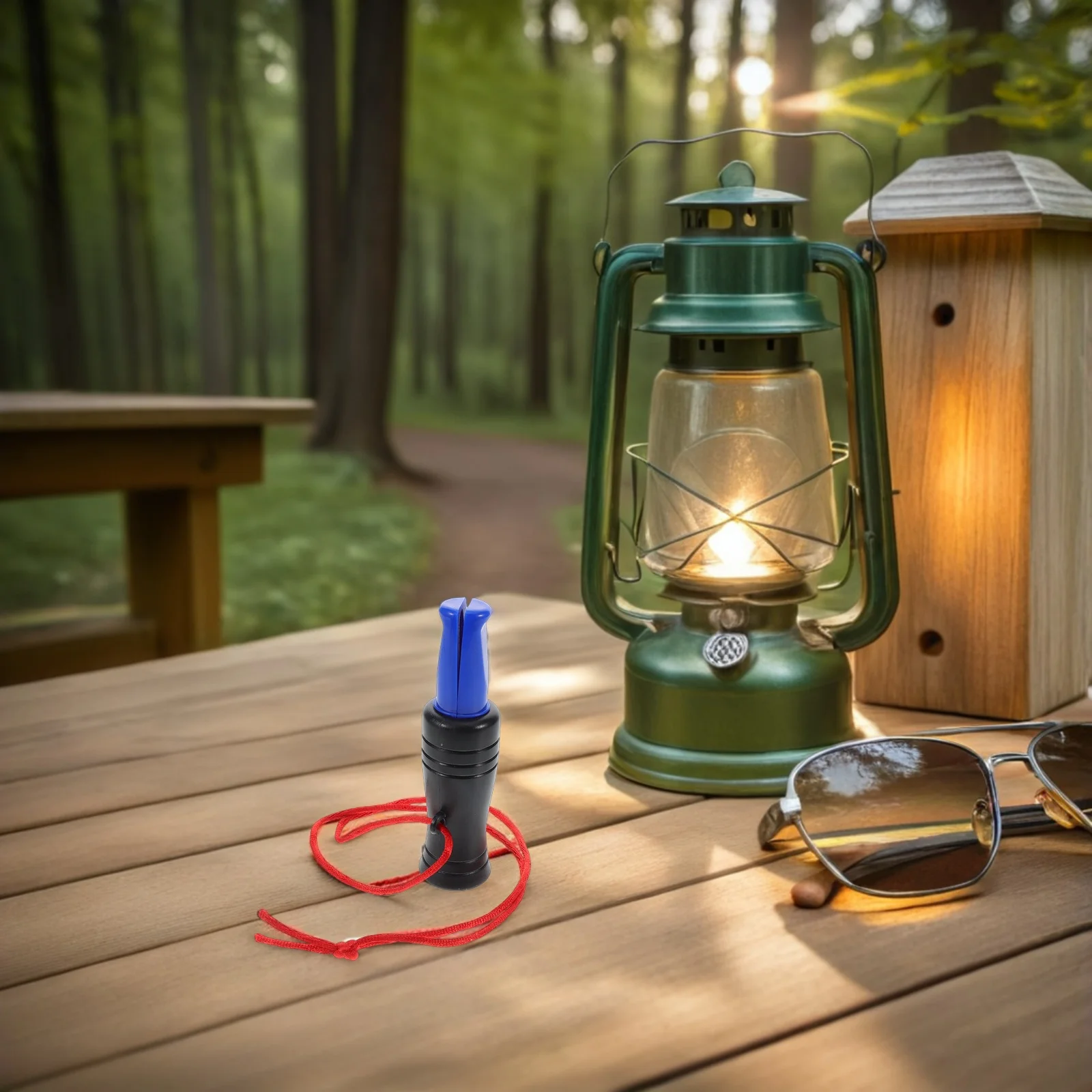 2 Stück Outdoor-Überlebenspfeife, einfach zu verwendender Entenattraktor mit lautem Klang für Camping, Wandern, Überlebensausrüstung, Aufbewahrung