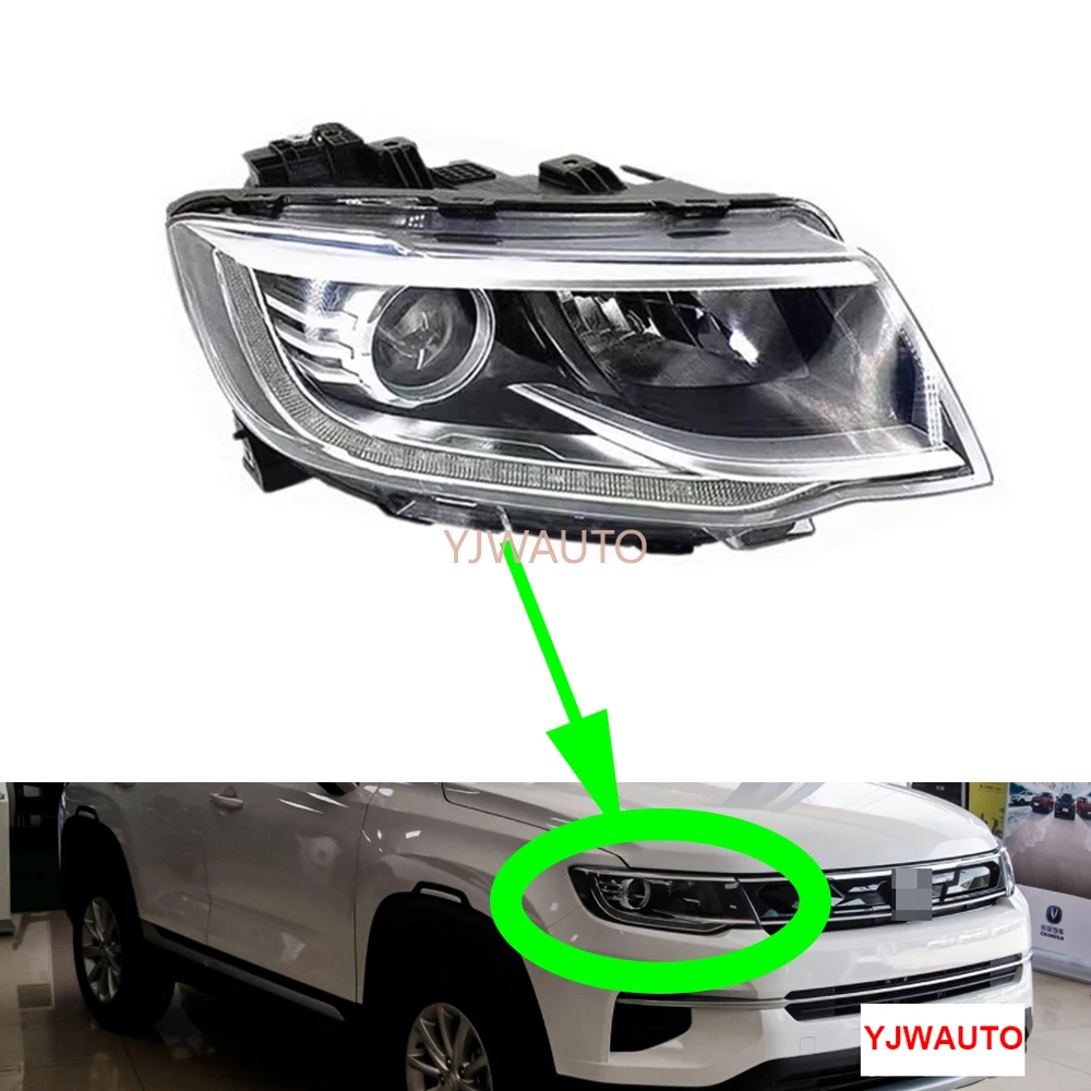 For Chang An CS35 Plus 2018-2021 Headlights Car Headlamp Assembly Replacement From Lamp Auto Lights Assembly