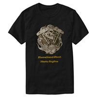 Retro American Motorcycle Shovelhead Skull HD V-twin Engine T-Shirt 100% Cotton O-Neck Short Sleeve Summer Casual Mens T-shirt