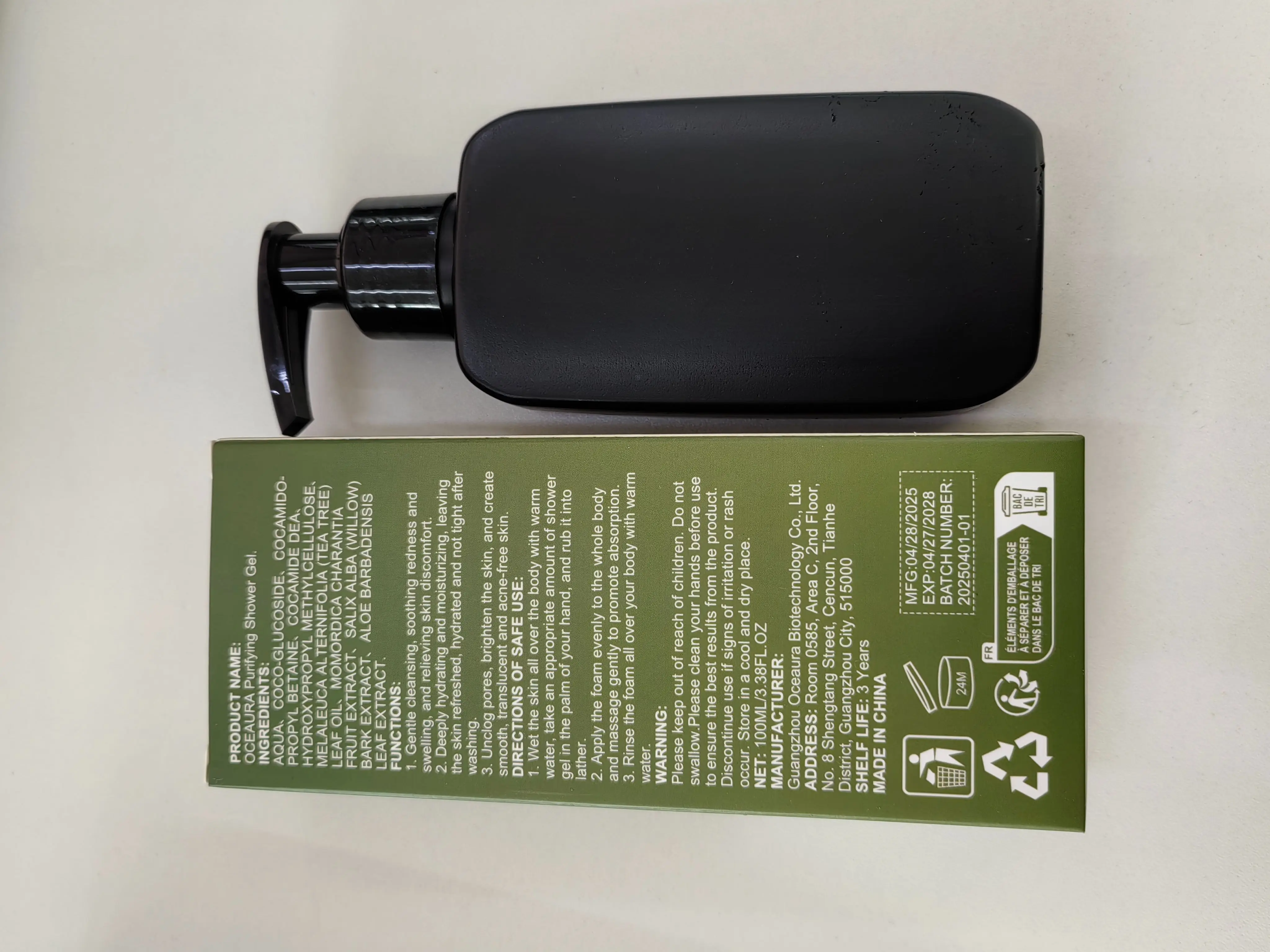 Purifying Shower Gel with Wild Bitter Melon Extract - Deep Cleanses Pores & Smooths Rough Skin - 100ml