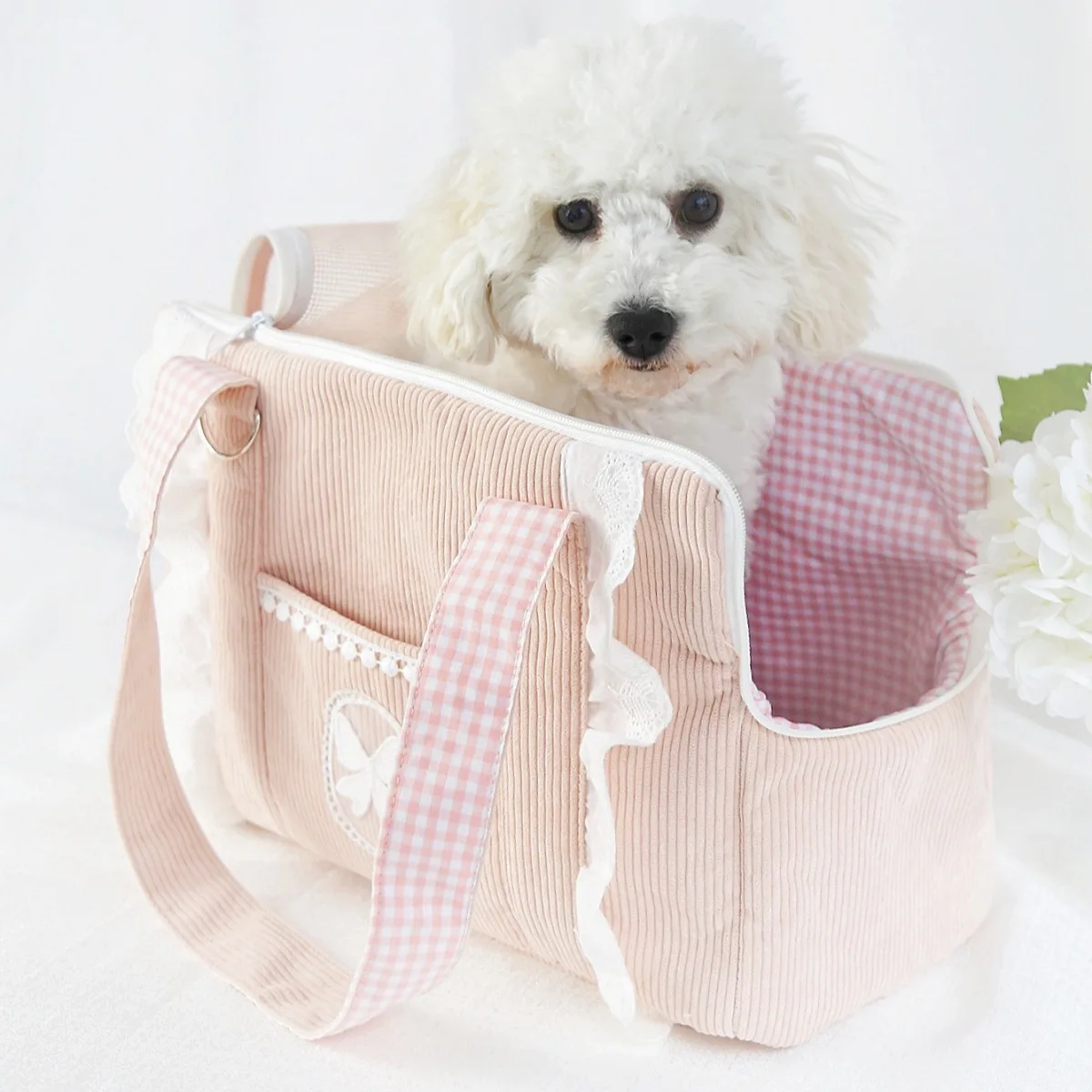 Puppy Go Out Portable Shoulder Handbag Dog Bag Pet Cat Corduroy Dog Supplies Suitable For Small Dogs Dog Carrier Pet Accessories