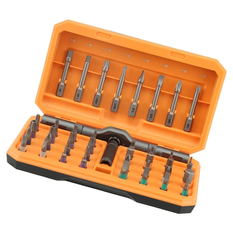 Set cacciaviti a cricchetto Set cacciaviti con punta per cacciavite precisione 42 in 1 Cacciavite a cricchetto con 203C