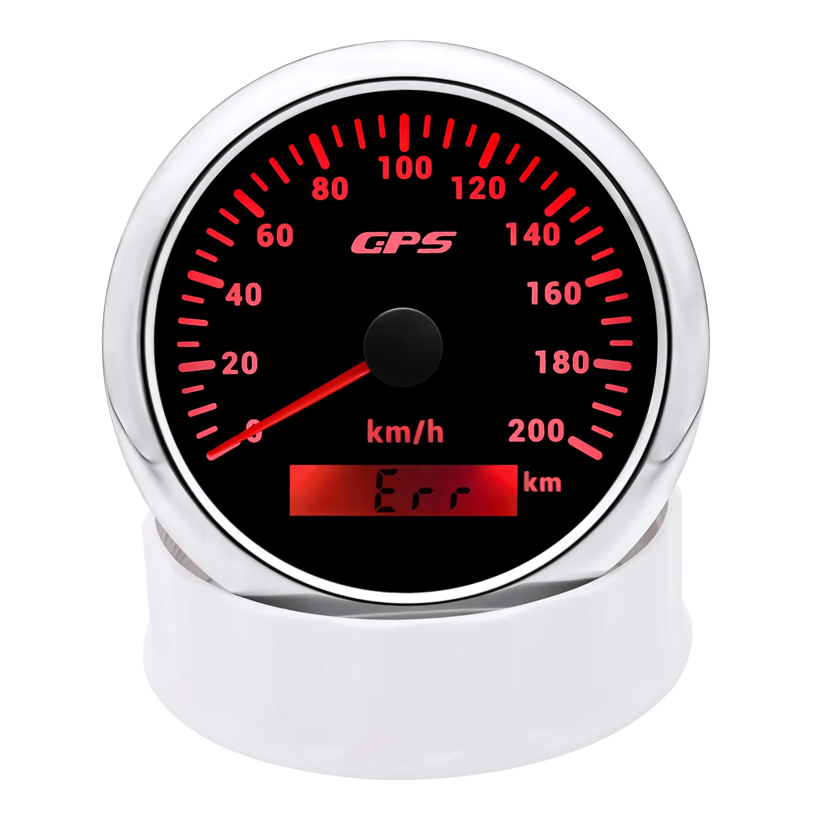 60 120 200 KMH MPH 85mm Marine GPS-Tachometer Bootsgeschwindigkeitsmesser mit GPS-Antenne Motorrad-Autoanzeige für Audi A3 A4 7-Farben-LED – Detail 6