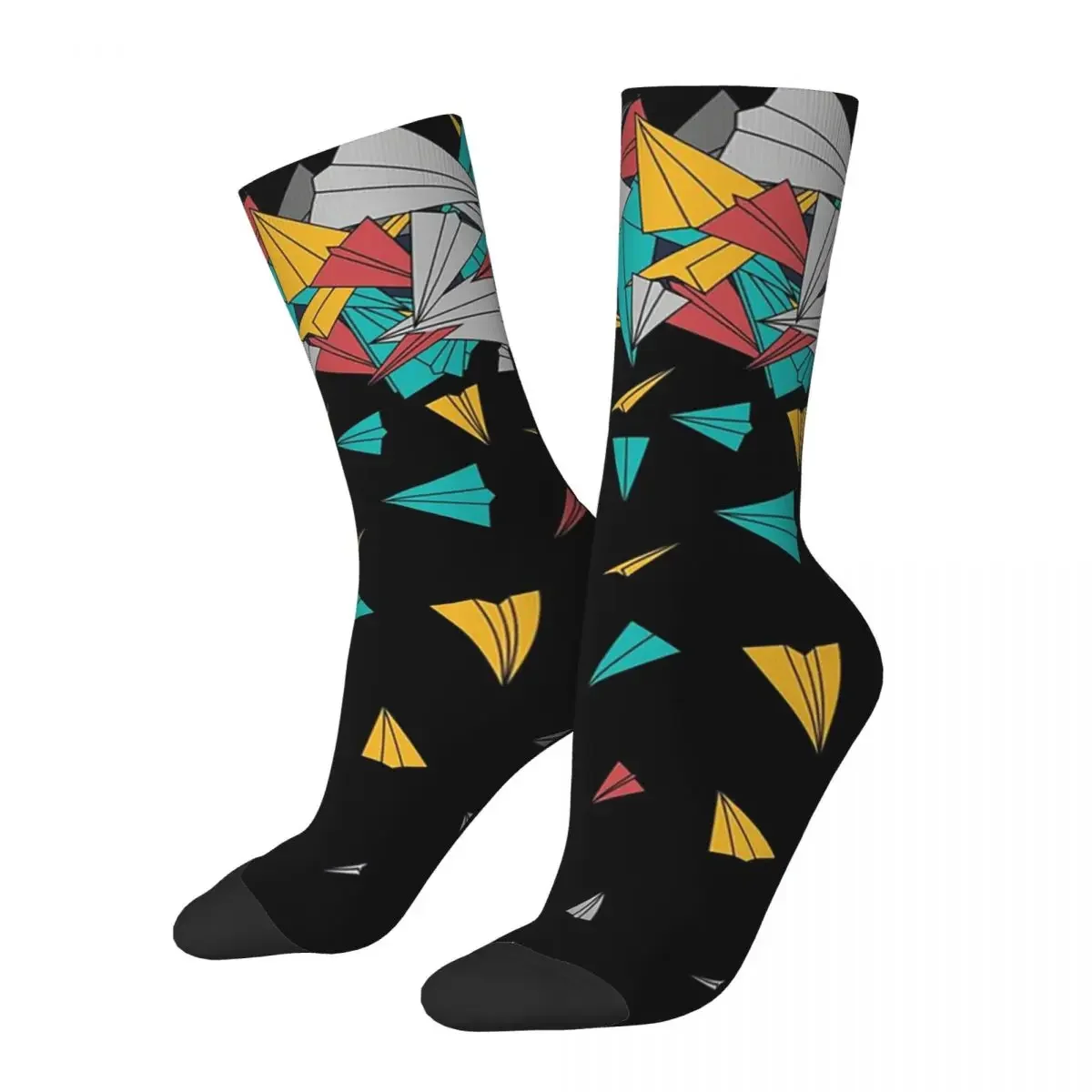 Flying Paper Planes Socks Harajuku High Quality Stockings All Season Long Socks Accessories for Unisex Birthday Present