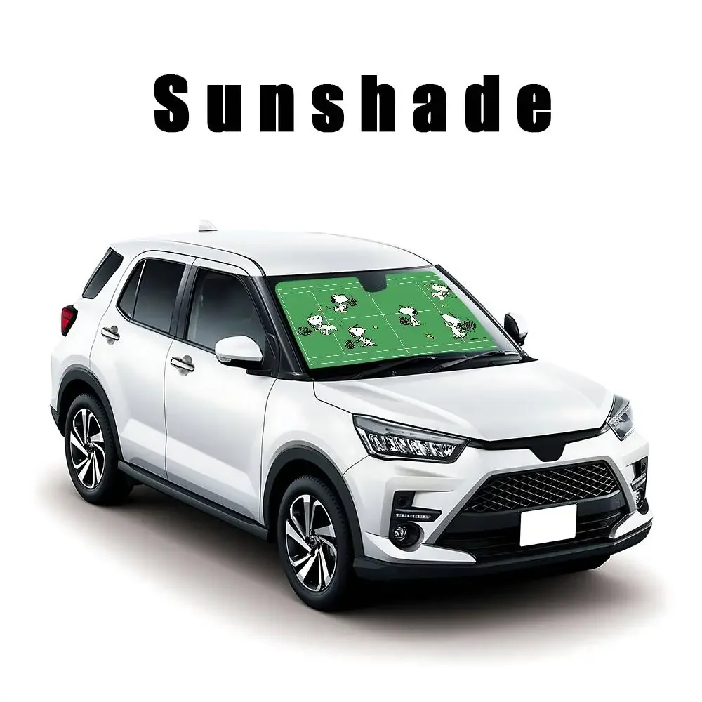 Kawaii S-sNooPyS Klassischer, stilvoller und trendiger Windschutzscheiben-Sonnenschutz, Auto-Windschutzscheibenabdeckung, Auto-Sonnenschutzvorhang, Auto-Sonnenschutz – Detail 7