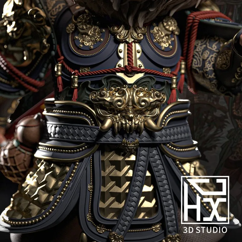 [white mold not colored] q version of black myth wukong 3d printed figure light-cured ultra-high precision vehicle