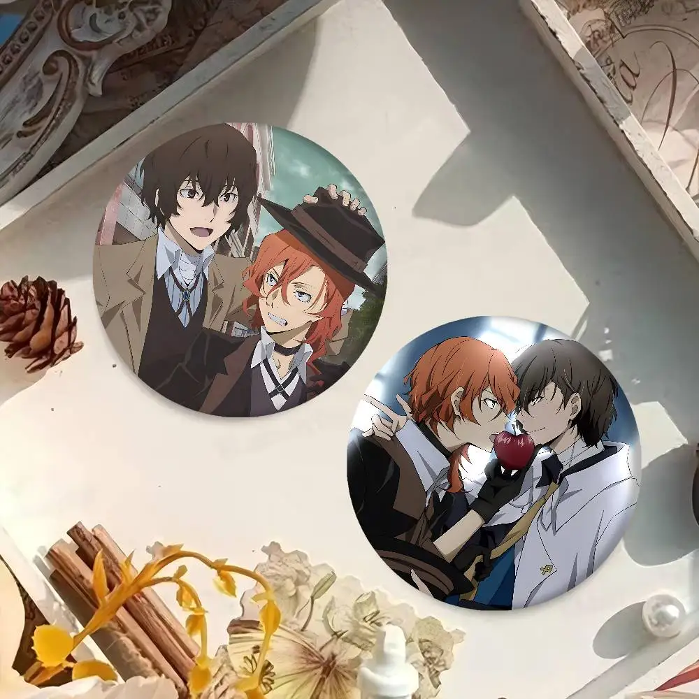 Bungo الضالة الكلاب Dazai Chuuya تخصيص لينة زر دبوس للنساء مجوهرات إبداعية مضحك شارة الكرتون عاشق قبعة