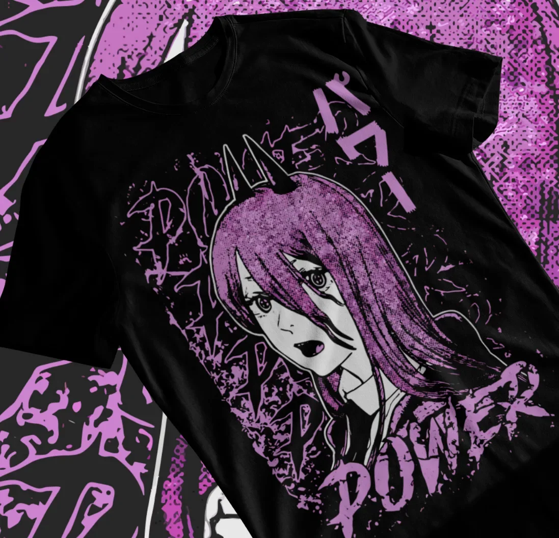 POWER T-Shirt Devil Japanese Anime Manga Chainsaw Man Denji Power Soft Tee