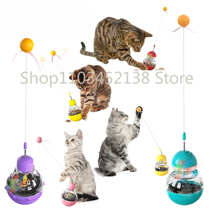 New popular pet product, the tumbler slow food and slow food cat bowl, puzzle cat toy