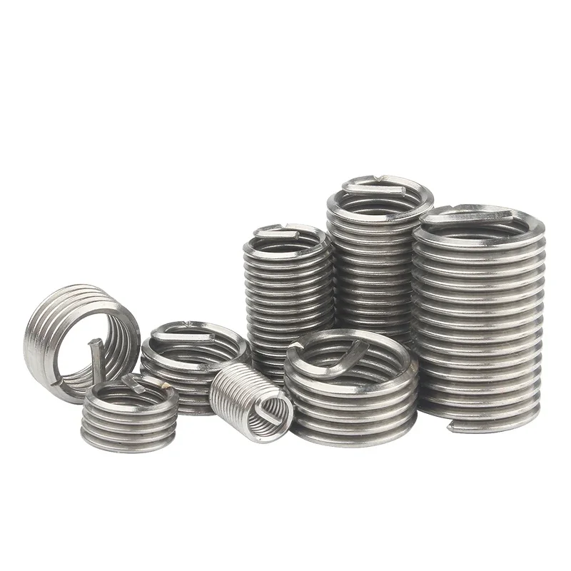 M1.6 M2 M2.5 M3.5 M4 M5 M6 M8 M10~ M24 Stainless Steel Coiled Wire Helical Bushing Set Threaded Inserts Screw Thread Repair