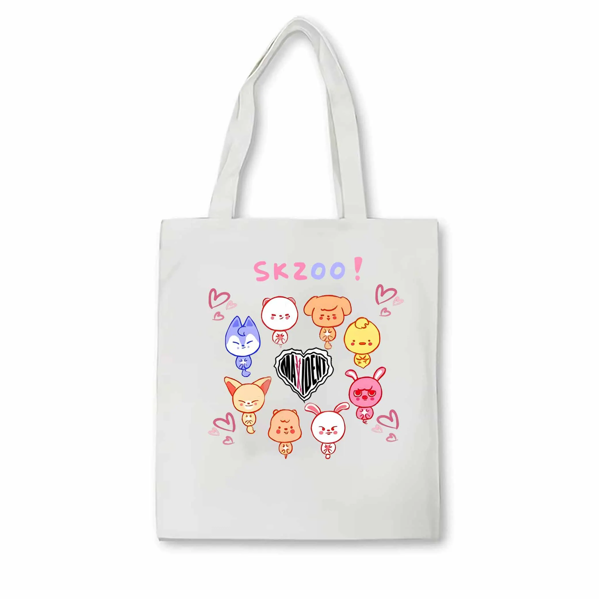 K-pop group SKZ tote bag cute group member print canvas bag Lee Know tote bag Damska modna przenośna torba na ramię na co dzień