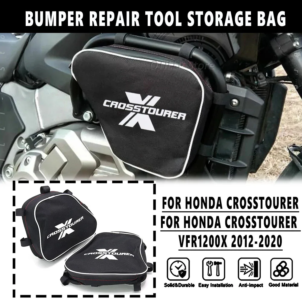 

NEW Motorcycle Frame Crash Bars Waterproof Original Bumper Repair Tool Placement Bag For Honda VFR1200X Crosstourer 12 - 20