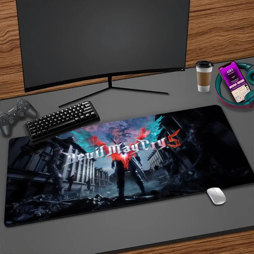 D-Devil M-May C-Cry Mouse Pad Cartoon Lockedge Large Gaming Pad Computer Gamer Keyboard Mat Desk Mousepad PC Desk Pad