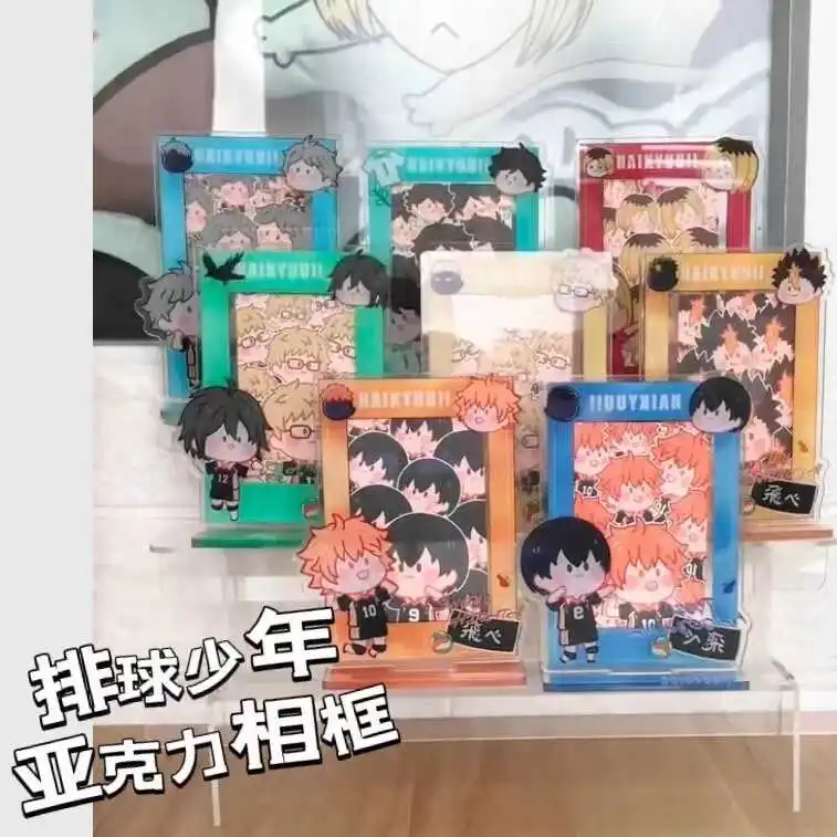 أنيمي haikyuu!!! علامة تأثيري الاكريليك الدائمة للزينة ، إطار الصورة ، شويو هيناتا ، كوزوم ، كنما ، أمبيطس