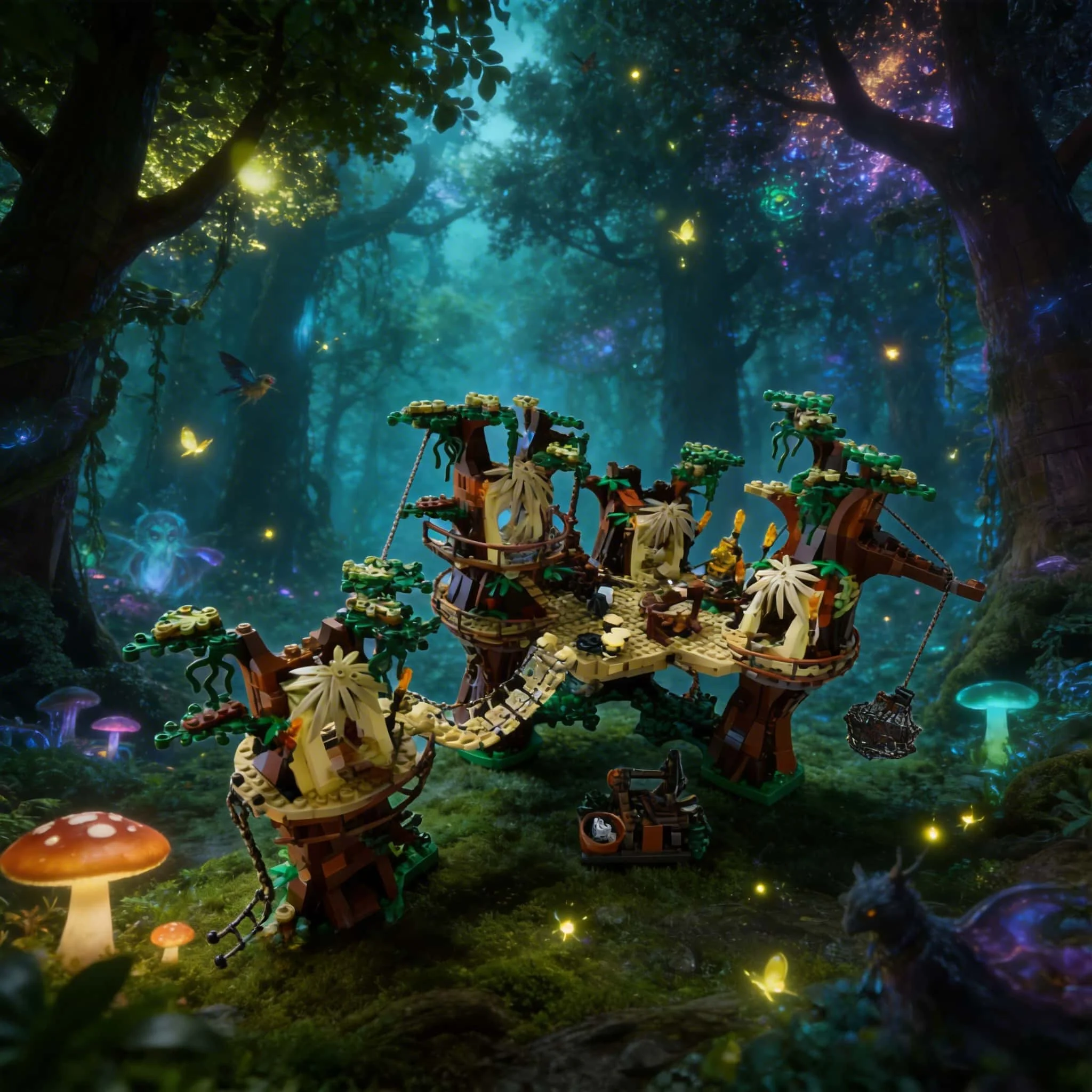 

1990PCS 2026 Forest village model creative toy building blocks DIY education set birthday holiday gifts