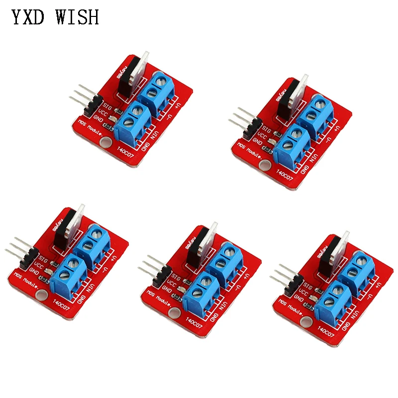 5 Stuks 0-24V Top Mosfet Knop Irf520 Mos Driver Module Voor Arduino Mcu Arm Raspberry Pi Irf520 Pwm Driver Board
