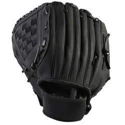 Outdoor Sports 2 Colors Baseball Glove Softball Practice Equipment Right Hand for Adult Man Woman Train,Black 10.5 Inch