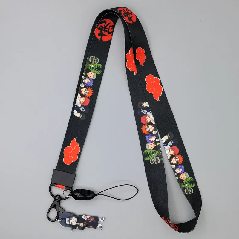 Anime Naruto Uzumaki Naruto Sasuke Kakashi Schlüsselband Niedliches Anime-Zubehör Kreatives Design Handy-Halsband Geschenk – Detail 11