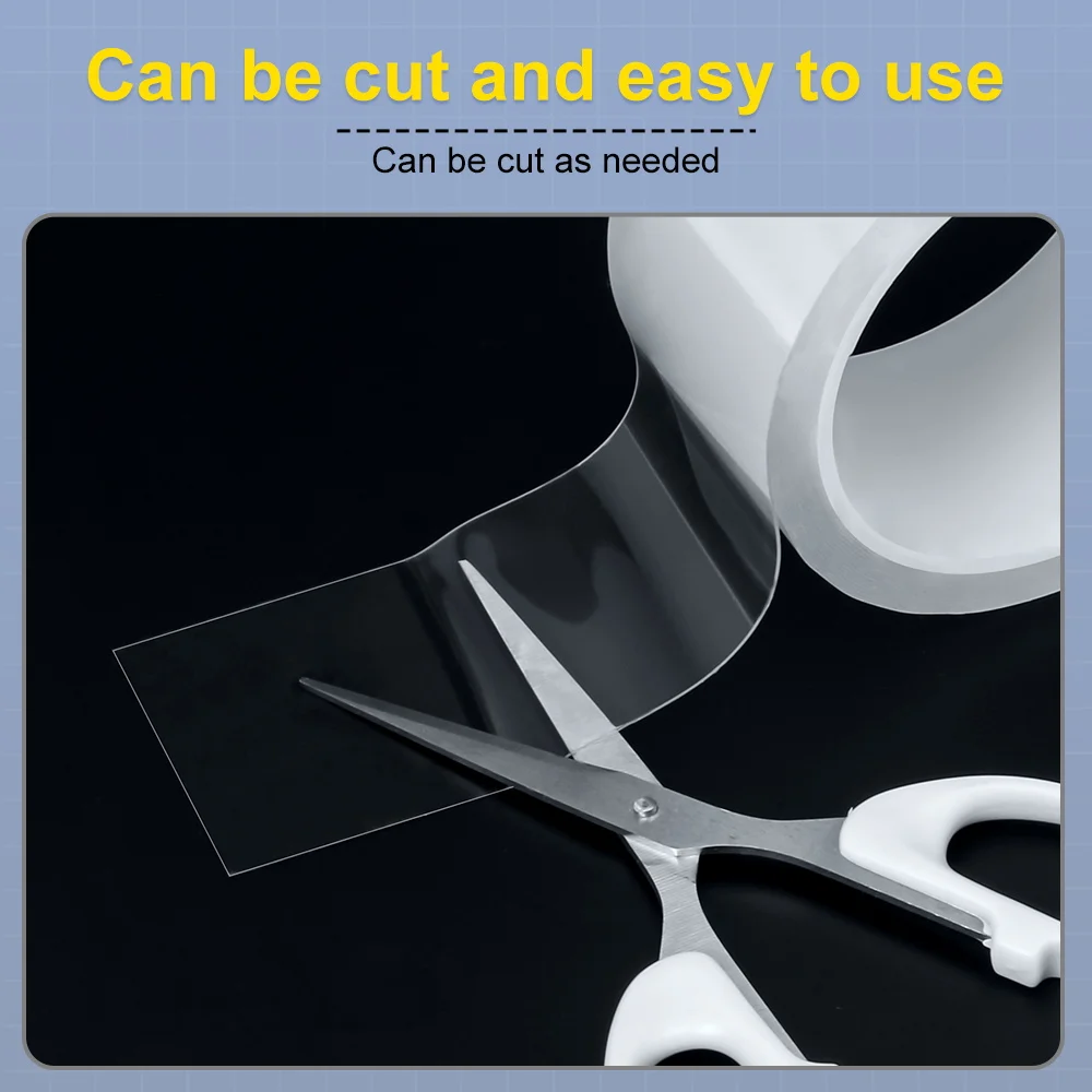 Q Nano Adesivo Dupla Face À Prova D 'Água Transparente Reutilizável Acrílico Dupla Face Adesivo Adequado para Decoração de Casa de Banheiro