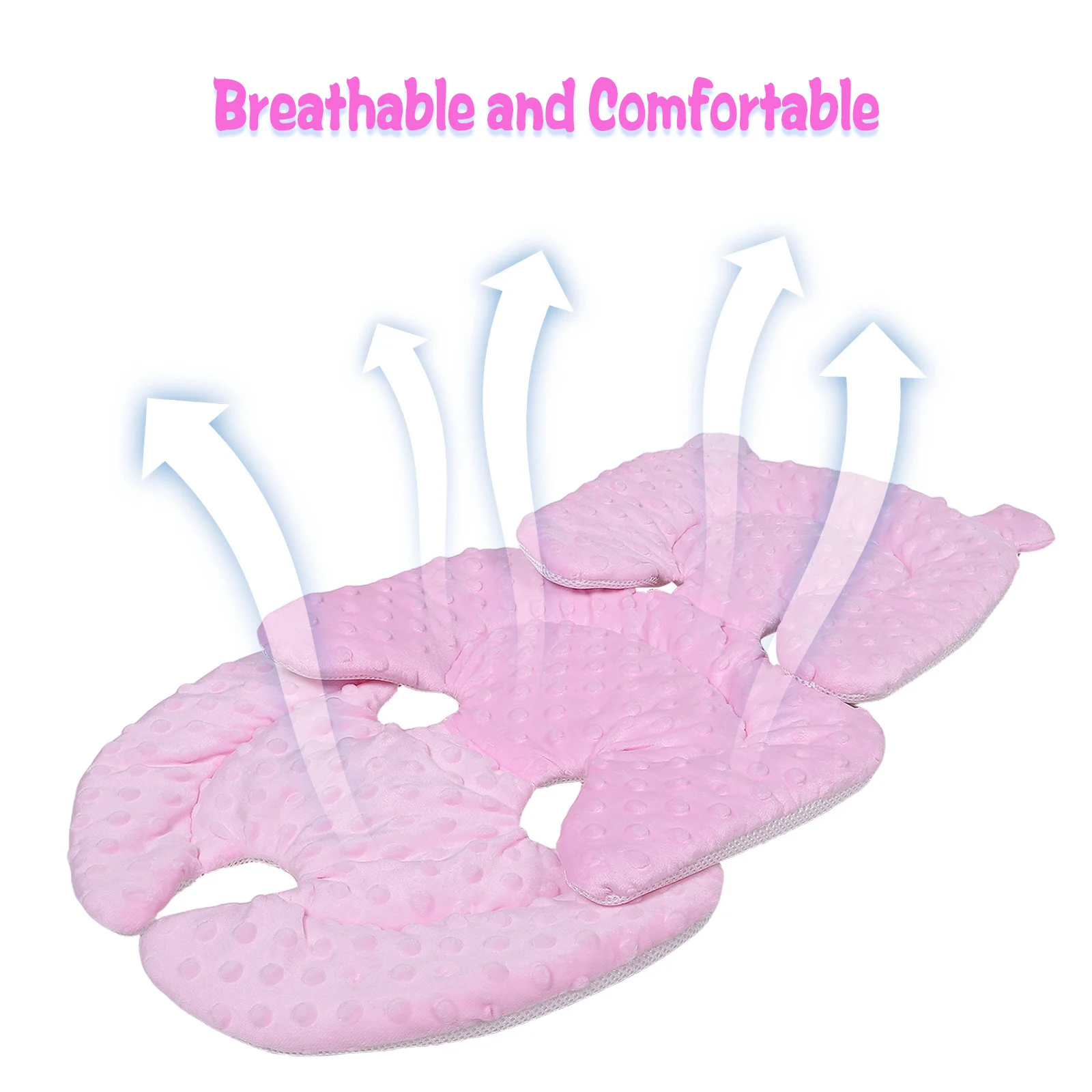 وسادة مريحة سميكة لعربة الأطفال لخريف وشتاء، دعم عالمي، سهل التنظيف، ركوب الخيل الطويلة