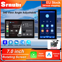 Srnubi 7 inch Portable Multimedia Player Support Horizontal/Vertical Touch Screen Navigation Bluetooth  Wireless Carplay Screen