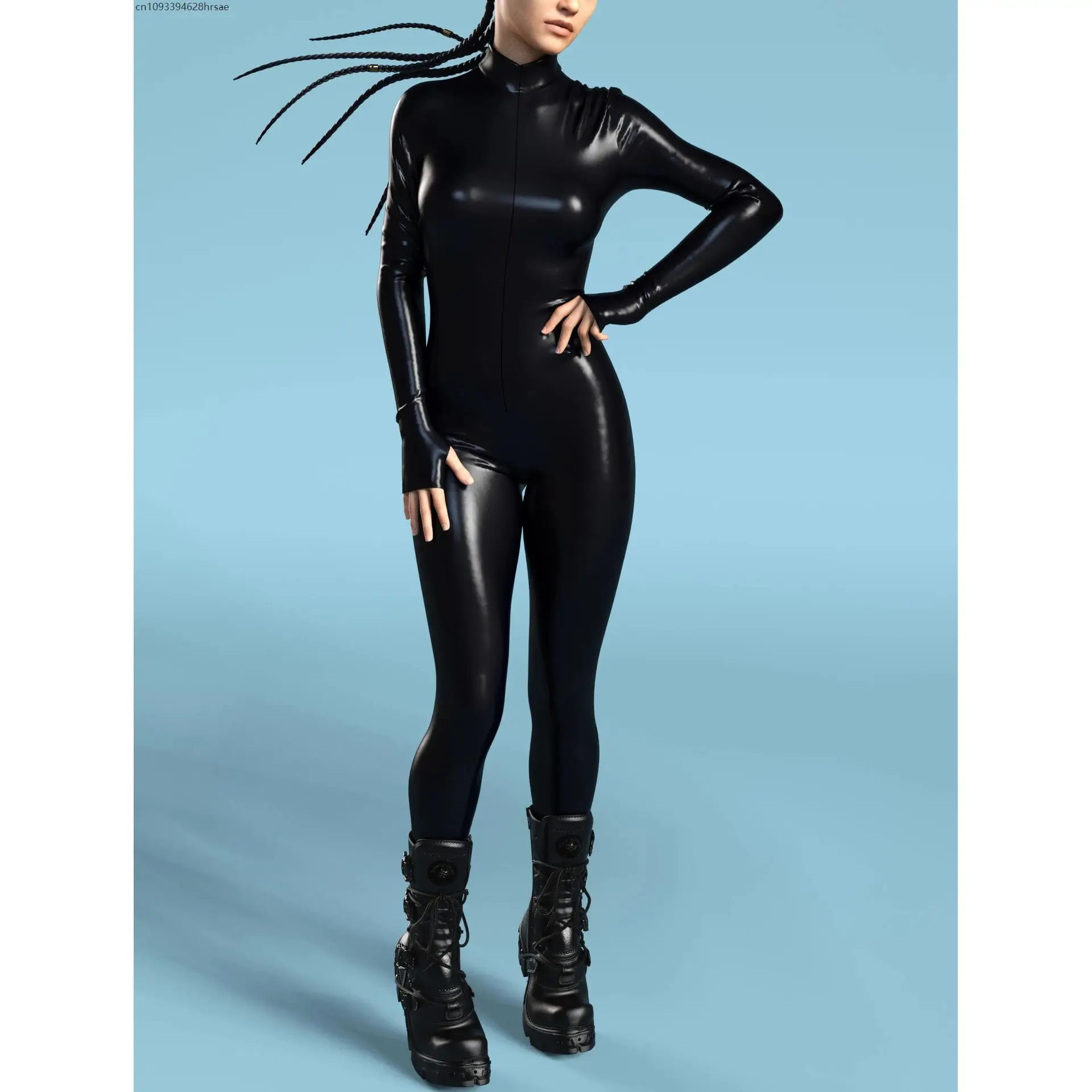 AliExpress CEENIU 2025 Sexy Black Jumpsuit Halloween Punk Cosplay Zentai Suit Holiday Party Bodysuit Nightclub Catsuit Rave Suits Cycling Outfit