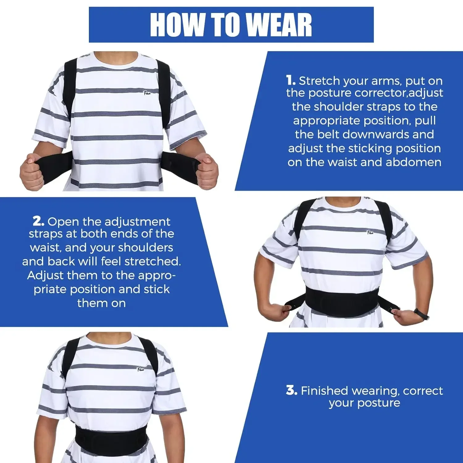 Posture Corrector For Men，Back Brace For Posture For Women，Use For Scoliosis And Hunchback Correction,Back Brace For Men