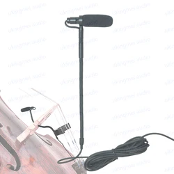 Cello Viola Instrument Microphone Hanging Instrument Pickup Microphone Suitable for AKG Wireless System Transmitters and Mixers