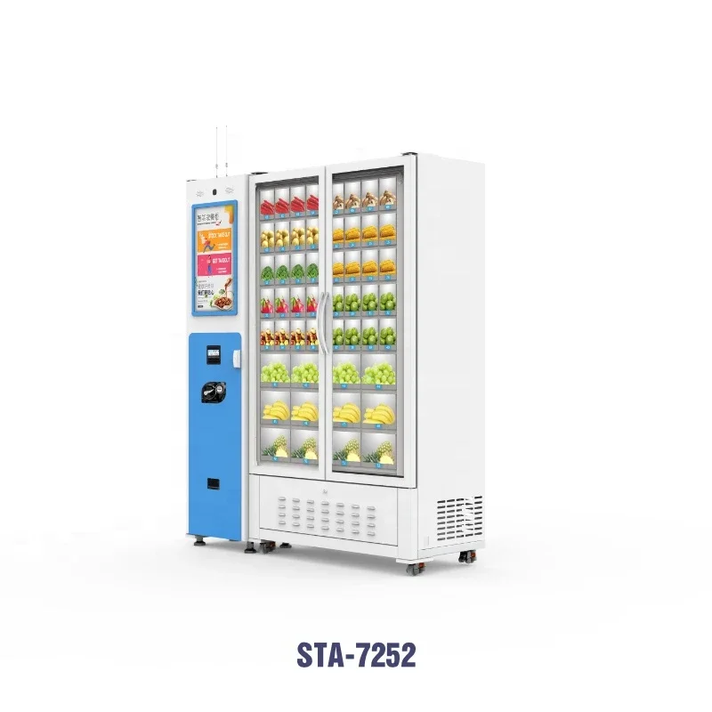 Community Grid Vending Machine Eggs Fruits and Vegetables Dealers Sell Food Automatically