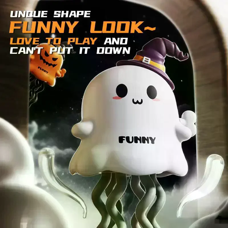 1Pcs Tanzen Geist Kürbis Uhrwerk Figur Beruhigende Begleiter Entspannende Gak Witz Prop Halloween Windup Spielzeug Für Schlafzimmer Nachttisch