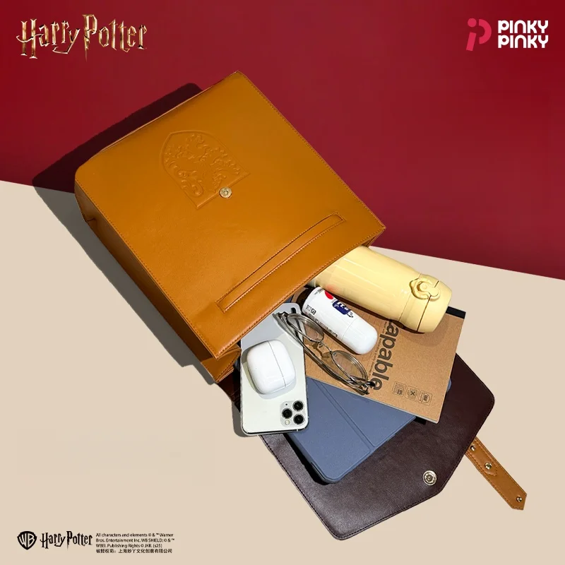 Pinky Harry Potter Backpack Vintage Preppy Style School Bag for Daily Halloween Christmas Birthday Gift for Students Fans Women view 5